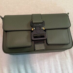 Dior Hit The Road Grained Leather Crossbody Bag